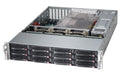 Supermicro SC826BE1C4-R1K23LPB: 19" Gehäuse 12x SAS3 Hotswap Bays, 1200W Redundant NT
