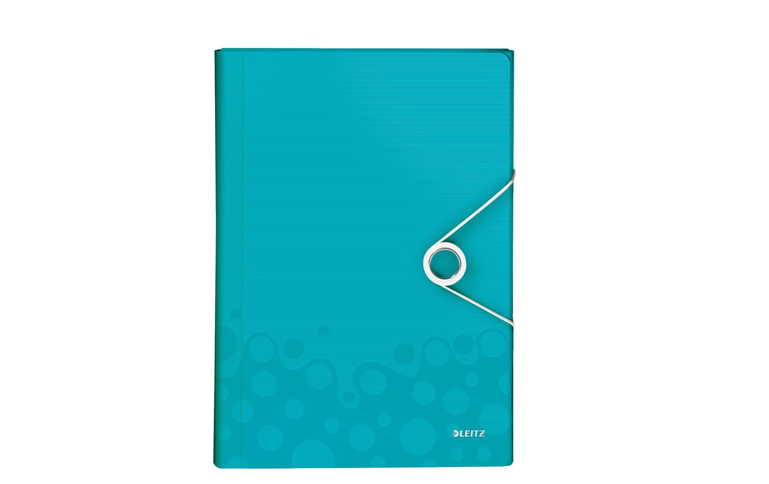 Leitz WOW Projektmappe A4 PP eisblau metallic