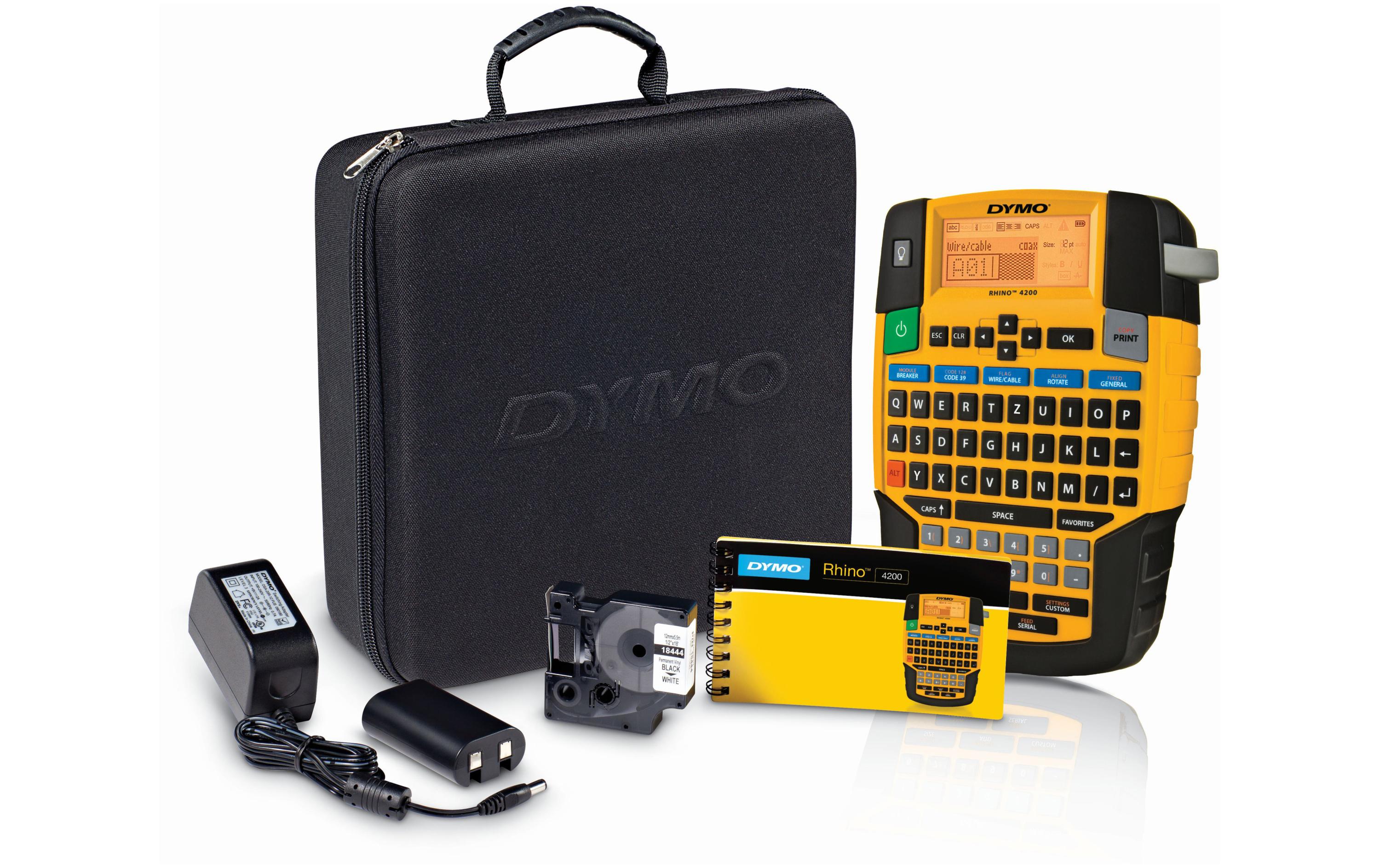 Dymo Rhino 4200, Etikettendrucker, Promo mit Koffer Upgrade