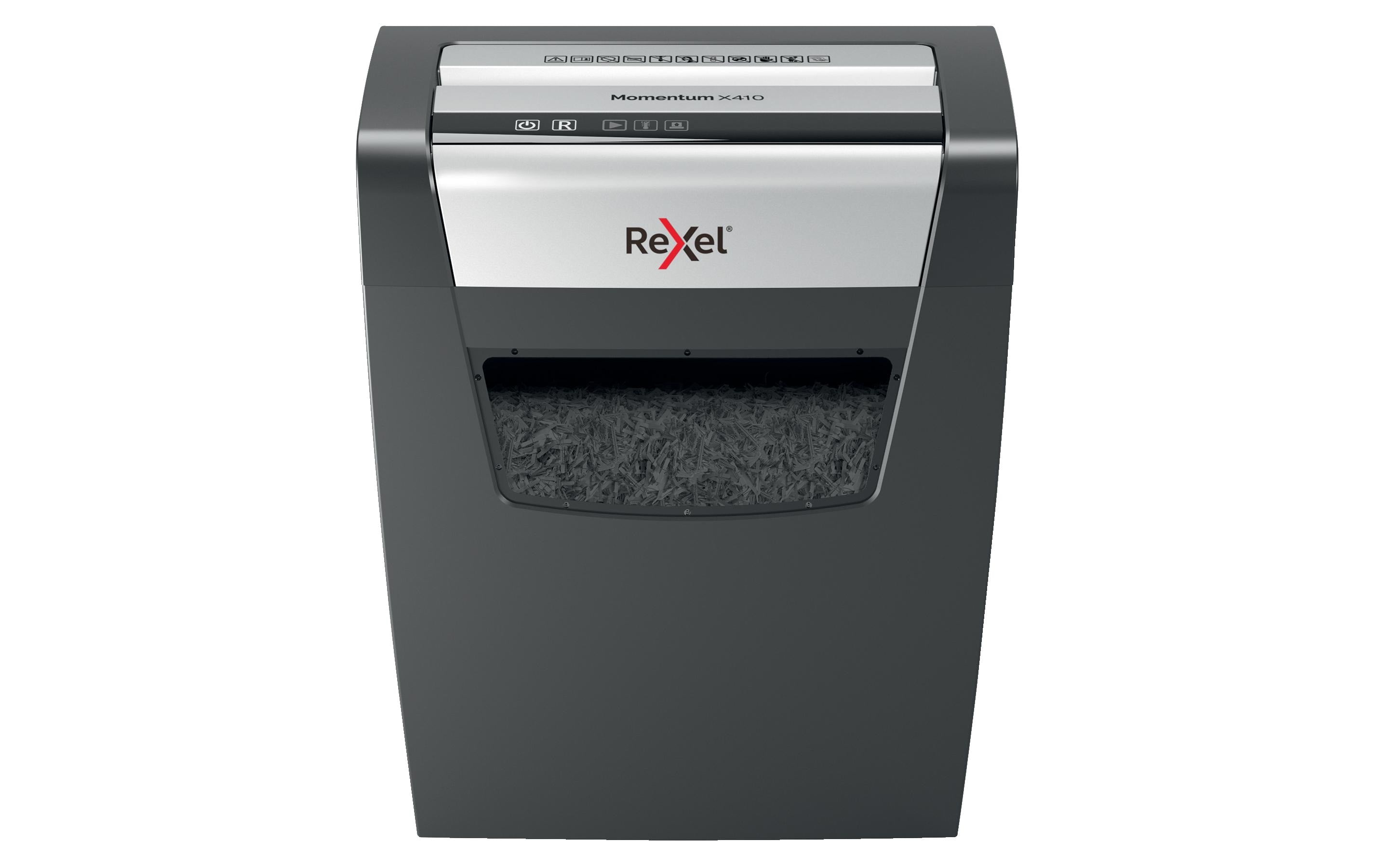 Rexel Aktenvernichter Momentum X410 P-4, 10 Blatt, schwarz