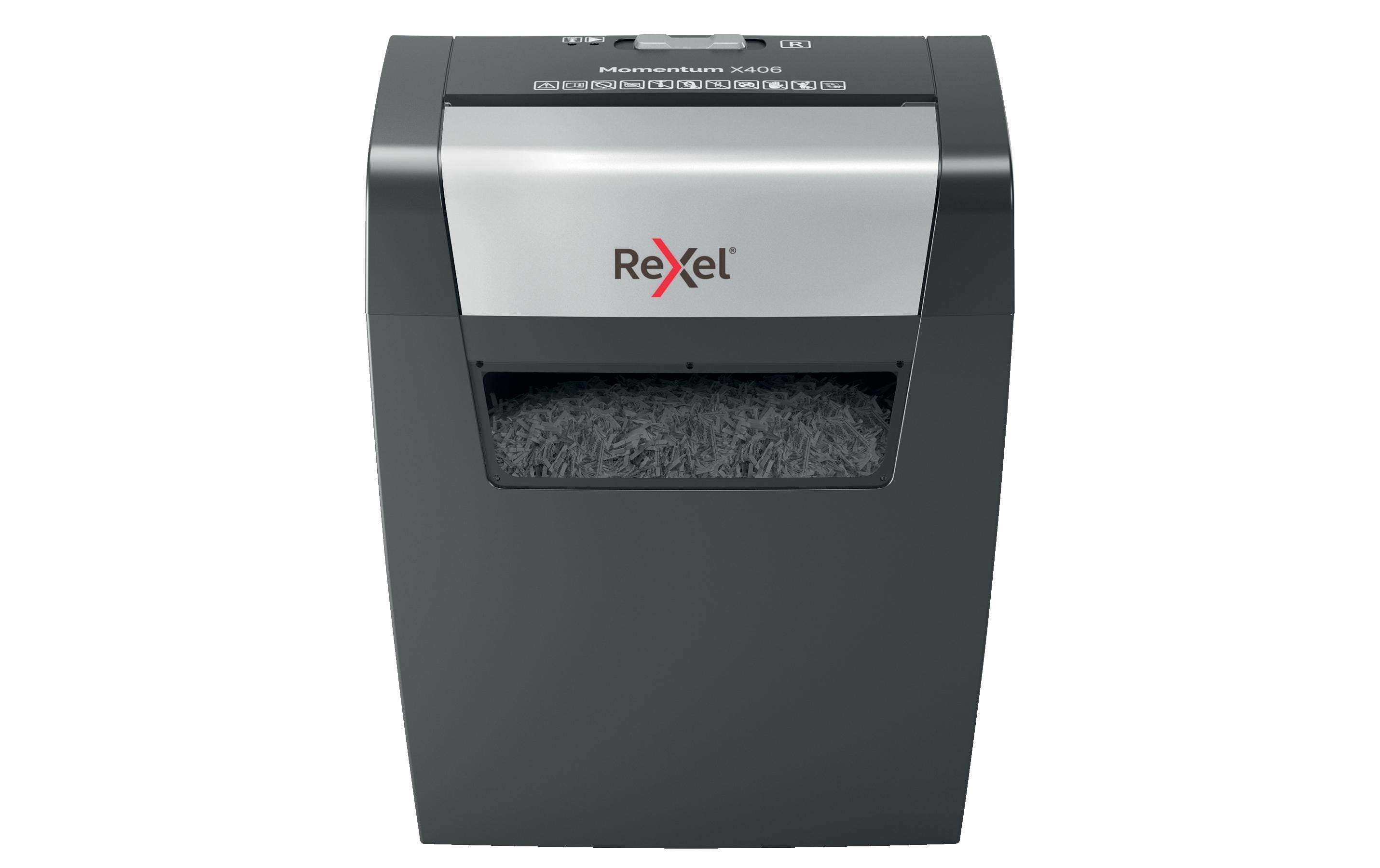 Rexel Aktenvernichter Momentum X406 P-4, 6 Blatt, schwarz