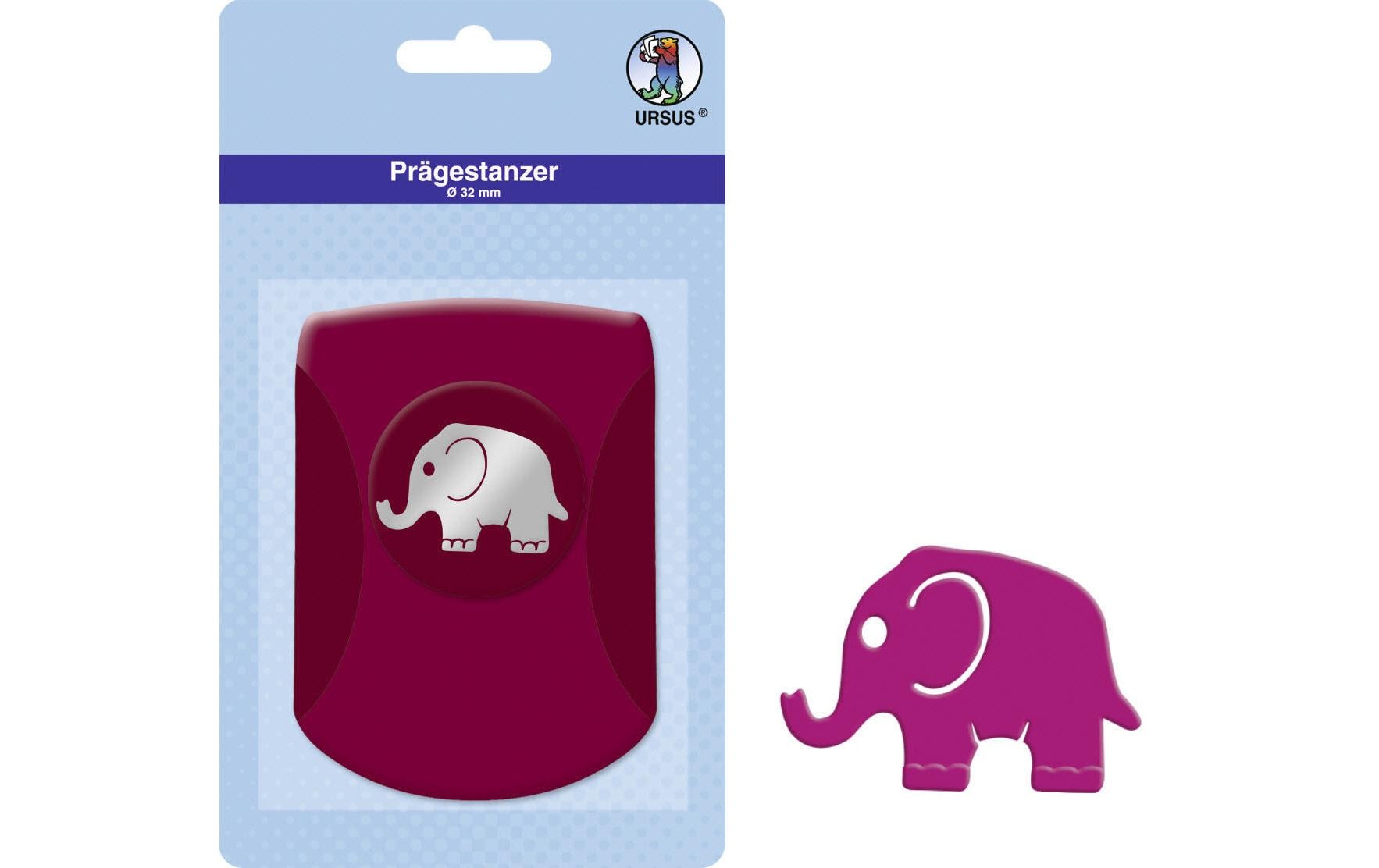 URSUS Prägestanzer Elefant Für 180-240g Papier