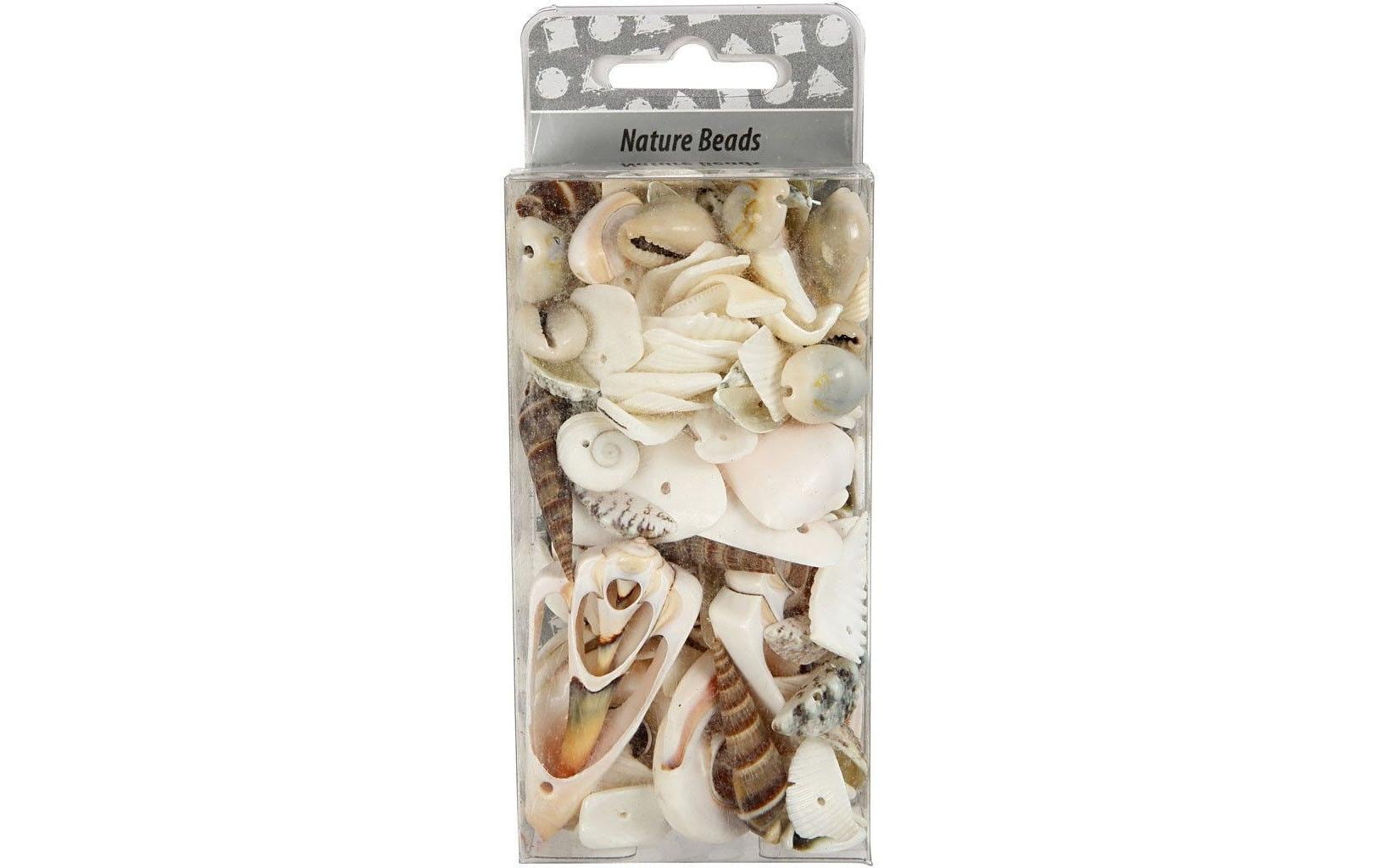 Creativ Company Strandmuschelnperlen 9 - 40 mm, Lochgrösse 1 - 1.5 mm, 120g