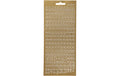 Creativ Company Sticker Buchstaben gold Blatt 10 x 23 cm