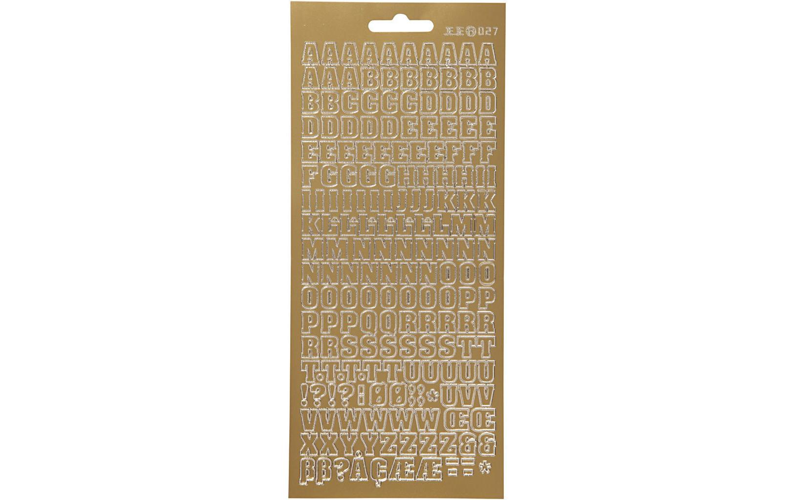 Creativ Company Sticker Buchstaben gold Blatt 10 x 23 cm
