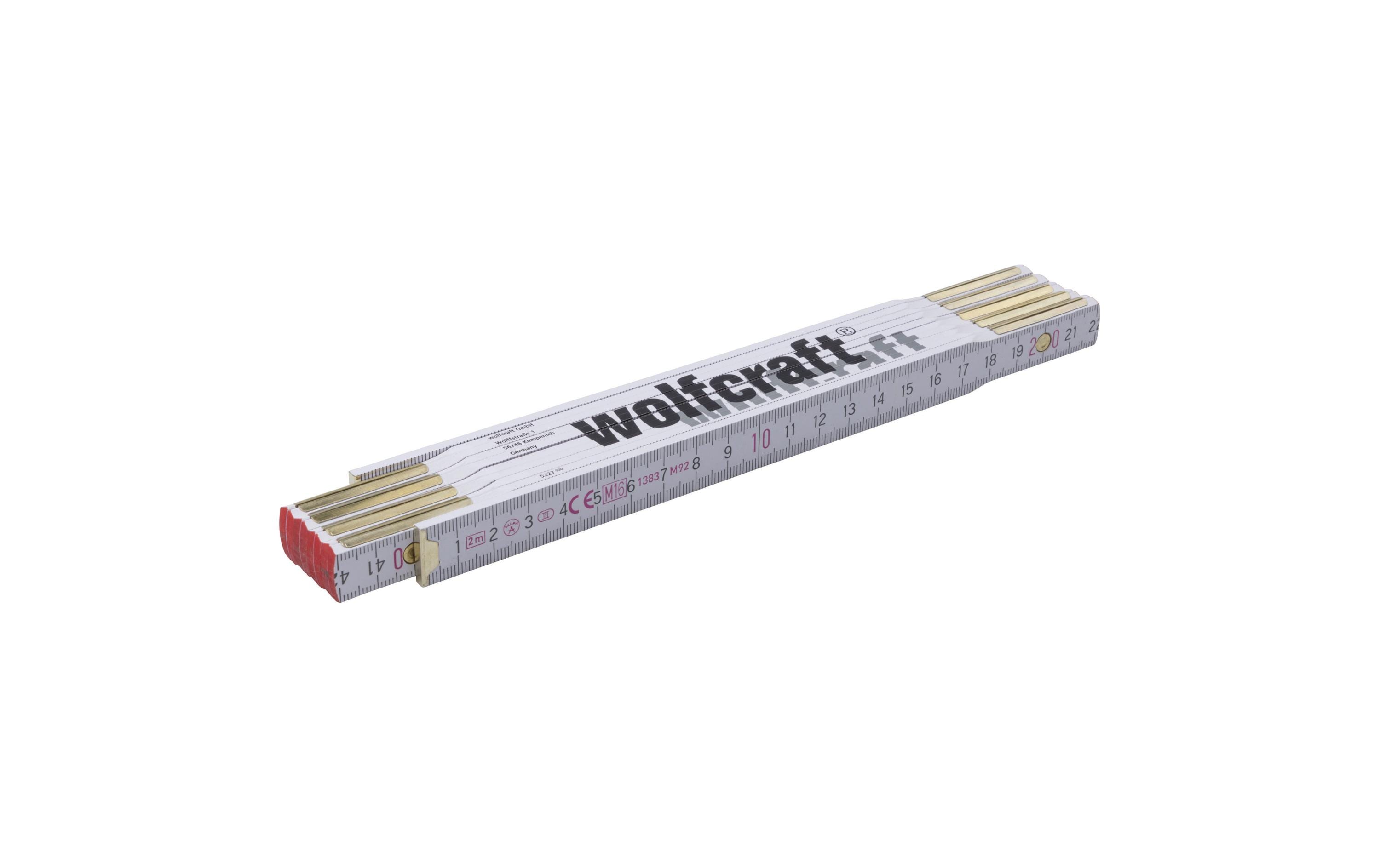 Wolfcraft Doppelmeter Holz 2 m