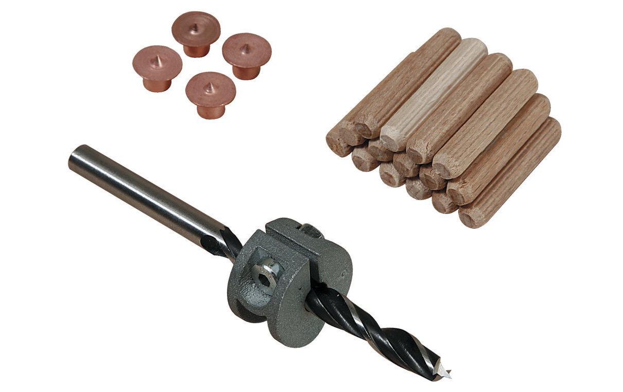 Wolfcraft Dübel-Set Dübelfix Ø 10 mm 4-tlg Dübelfix, Holzbohrer