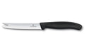 Victorinox Classic Käse- und Wurstmesser mit Wellenschliff, 11cm, schwarz