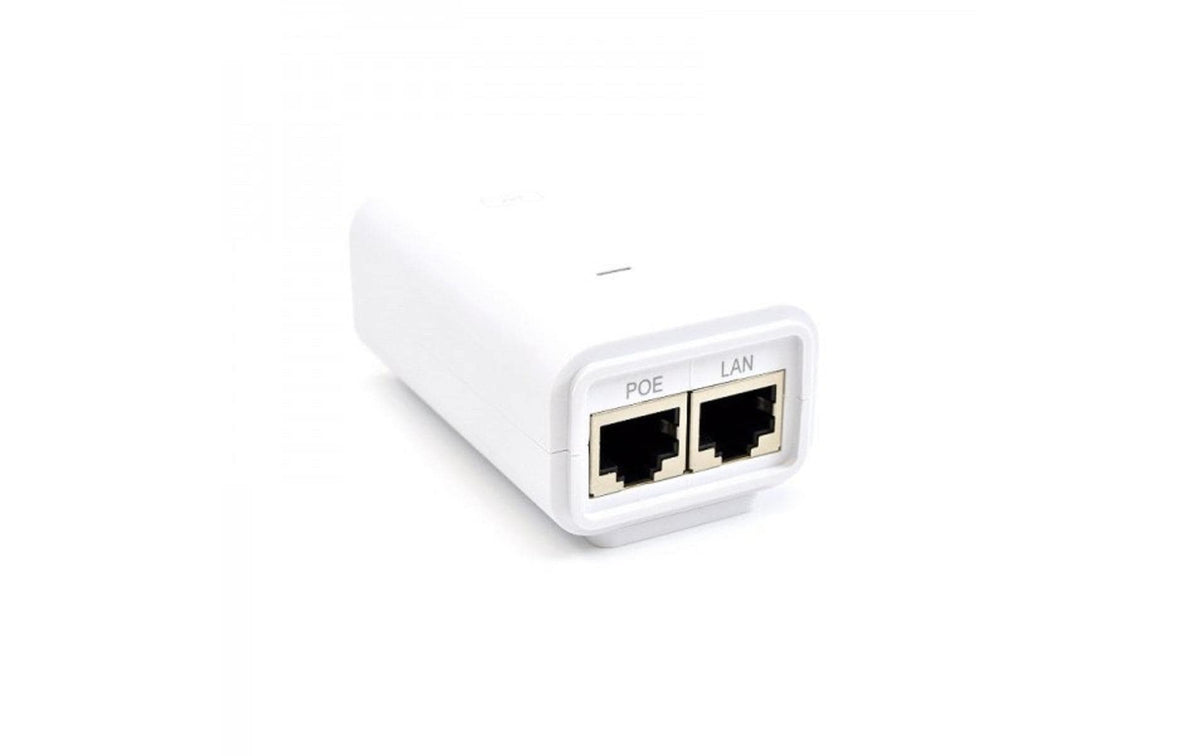 Ubiquiti 802.3af PoE Injector: 48V, 15.3W 1GE, für aktiv PoE Endgeräte, weiss