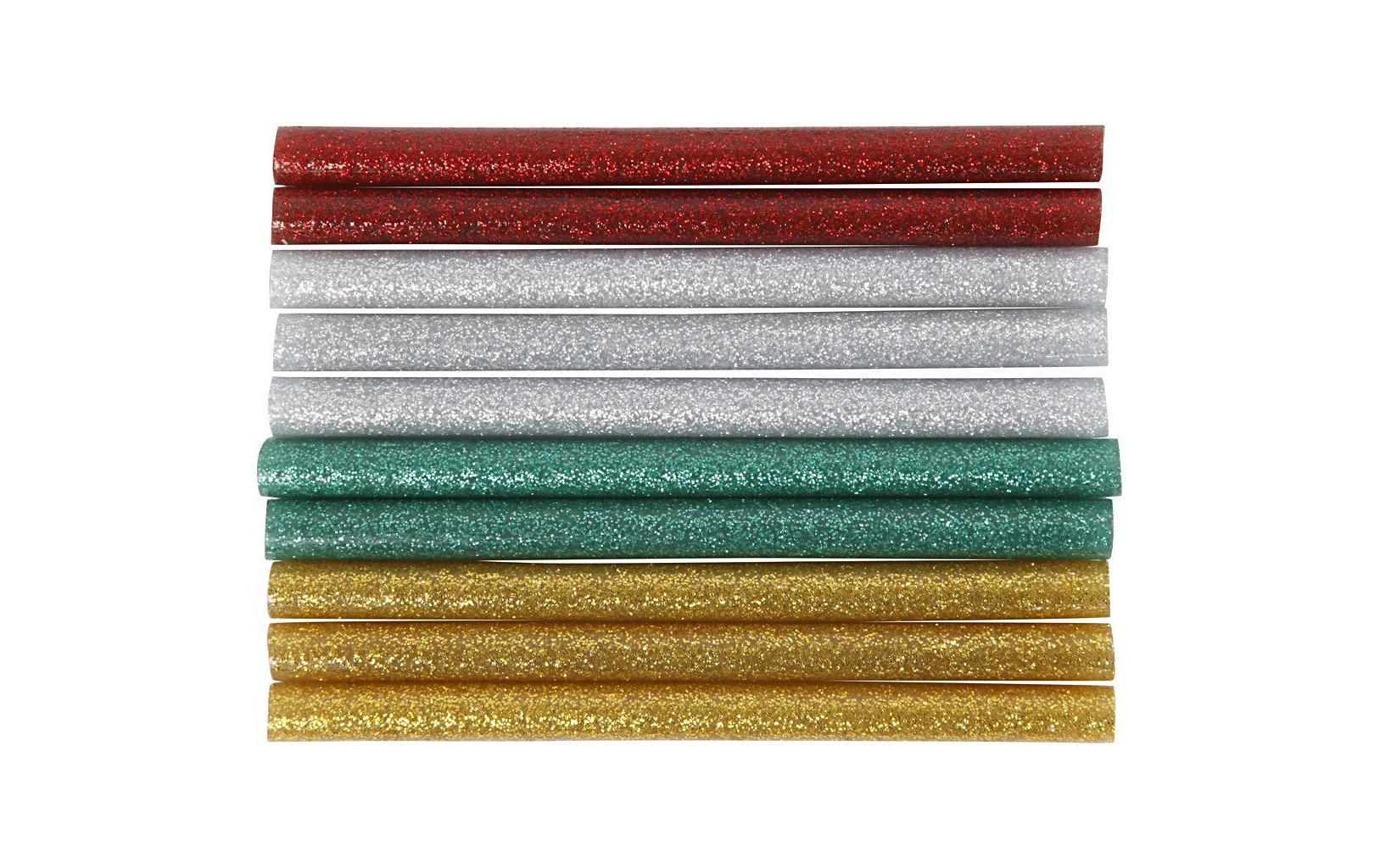 Creativ Company Klebesticks Klebepistole 7 mm, 10 cm, 10 Stück, farbig