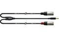 Cordial CFY 3.0 WMM-LONG 3.5mm Stereo Klinke - 2x XLRm, 3.0m