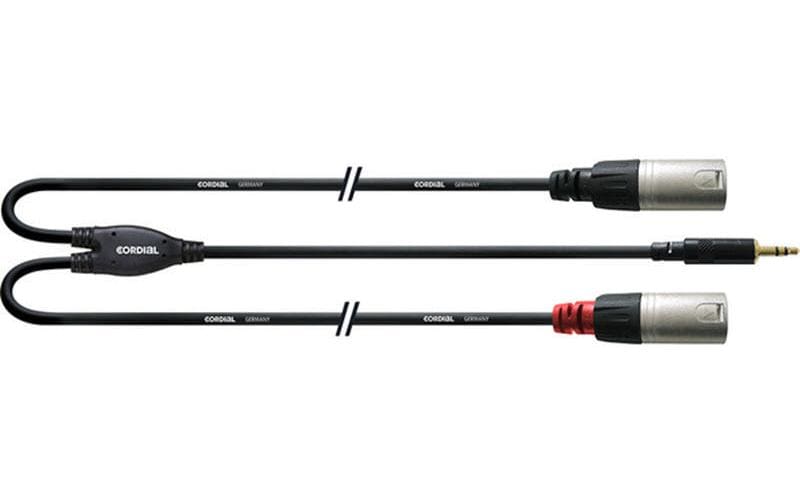 Cordial CFY 3.0 WMM-LONG 3.5mm Stereo Klinke - 2x XLRm, 3.0m