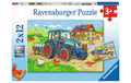 Puzzle Baustelle und Bauernhof Alter: 3+ Sprache