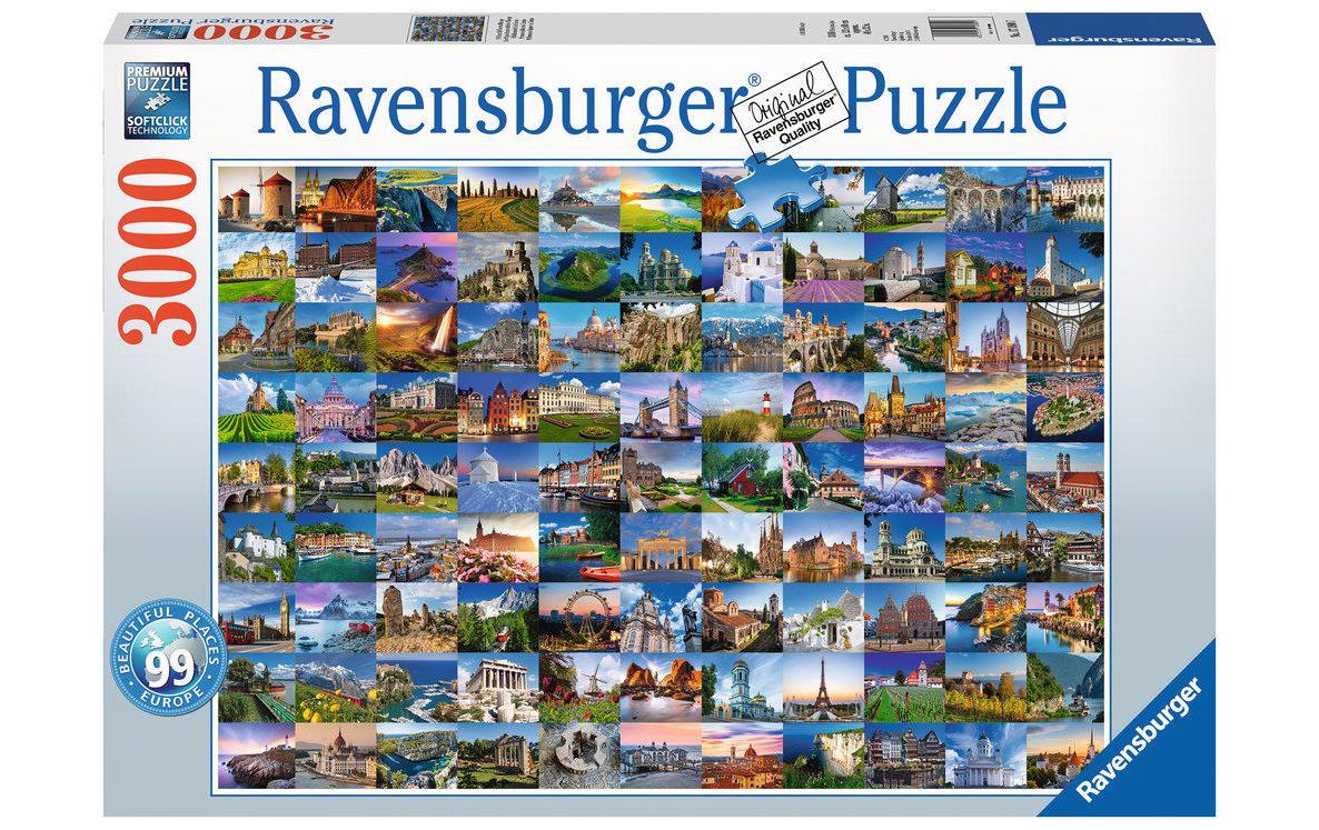 Puzzle 99 Beautiful places in Europe Alter: 14+ Sprache