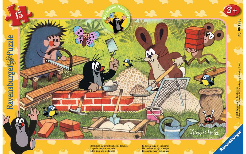 Puzzle Der kleine Maulwurf & Freunde Alter: 3+ Sprache