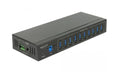 Delock Industrie USB HUB 10x Ports USB 3.0 Typ-A mit 20 kV ESD Schutz
