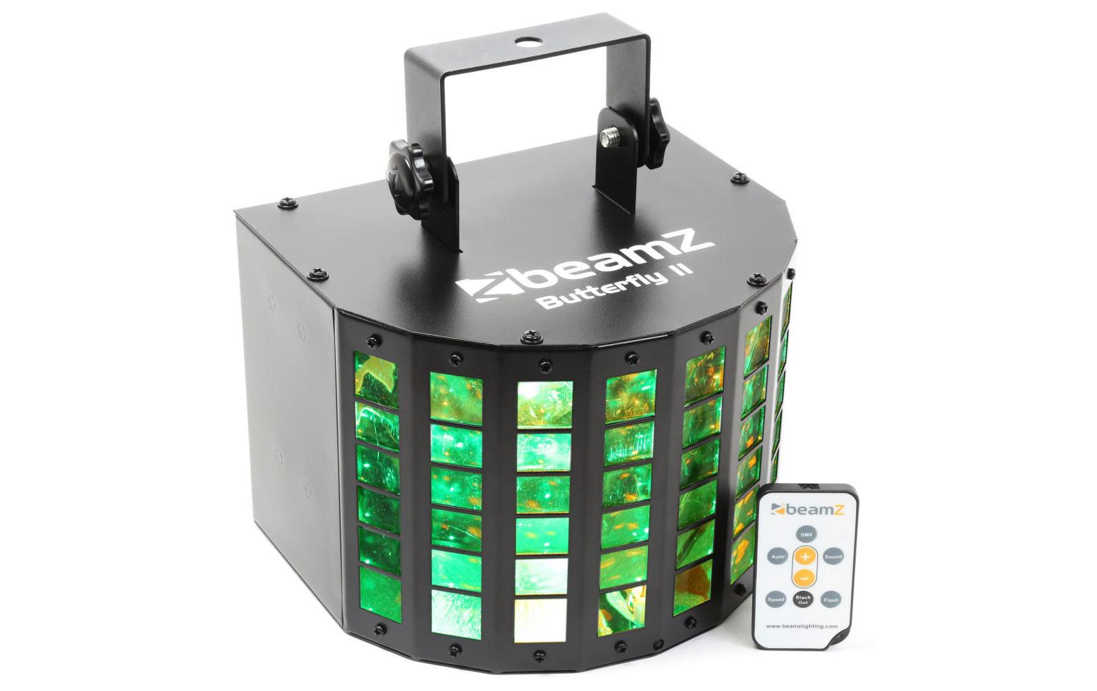BeamZ Butterfly II LED Mini Derby, 6x 3W RGBAWP LED