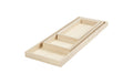 Creativ Company Tablett-Set lang 3 Stück, L:20 + 30 + 40, B:10 + 15 + 15 cm