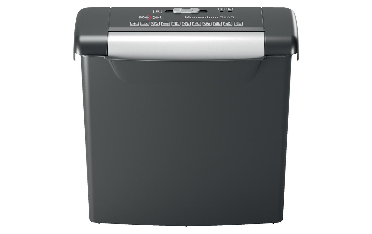 Rexel Aktenvernichter Momentum S206 P-2, 6 Blatt, schwarz