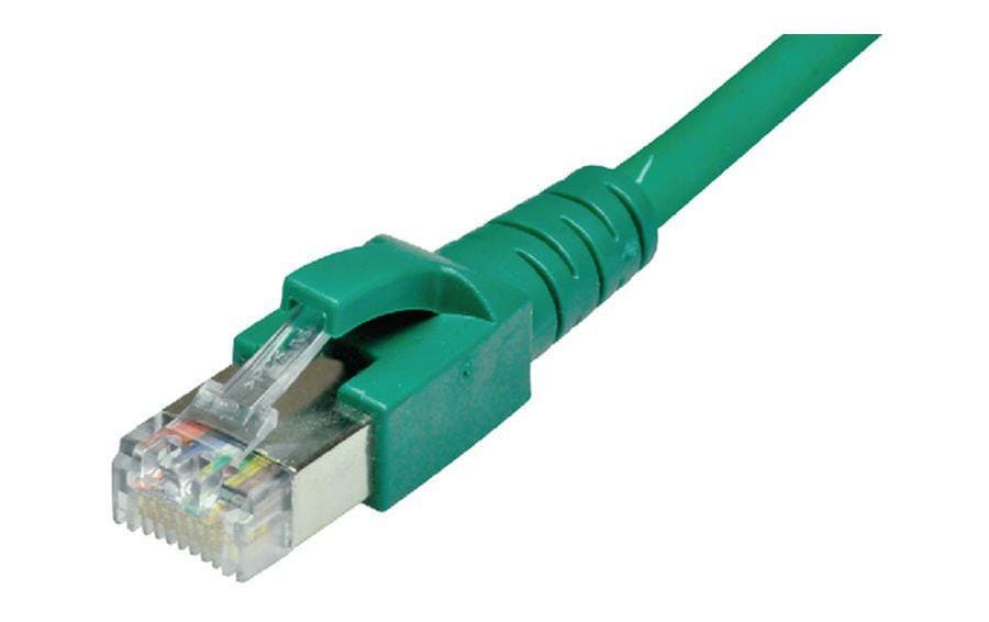 Dätwyler Patchkabel: S/FTP, 1m, grün Cat.6A, AWG26, 10Gbps, 500MHz