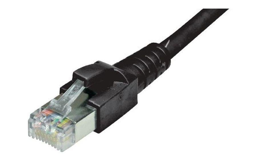 Dätwyler Patchkabel: S/FTP, 7.5m, schwarz Cat.6A, AWG26, 10Gbps, 500MHz