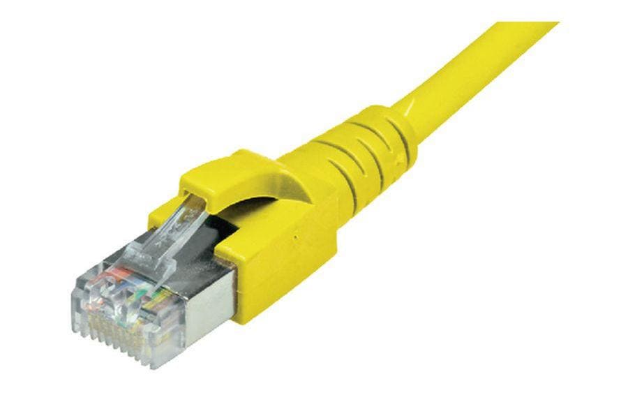 Dätwyler Patchkabel: S/FTP, 2m, gelb Cat.6A, AWG26, 10Gbps, 500MHz