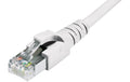 Dätwyler Patchkabel: S/FTP, 2m, weiss Cat.6A, AWG26, 10Gbps, 500MHz