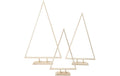 Creativ Company Holzfigur Weihnachtsbäume 3 Stück, H: 40 + 50 + 60 cm