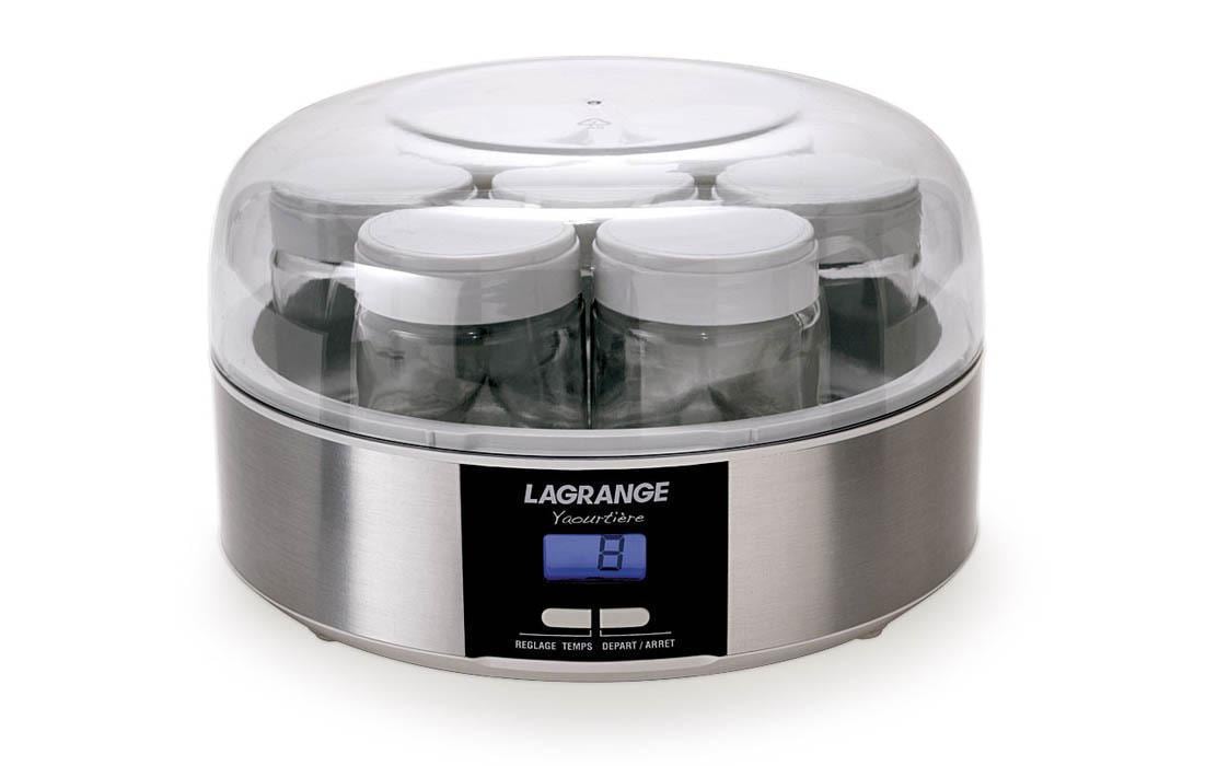 Lagrange Joghurt-Zubereiter Digital inklusive 7 Gläser, Digitalanzeige
