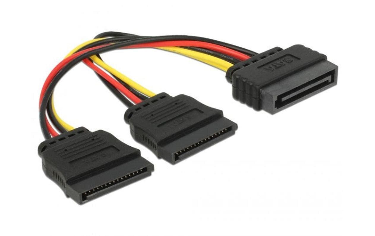 Serial ATA Y-Stromanschlusskabel 1xSATA Buchse auf 2xSATA Stecker