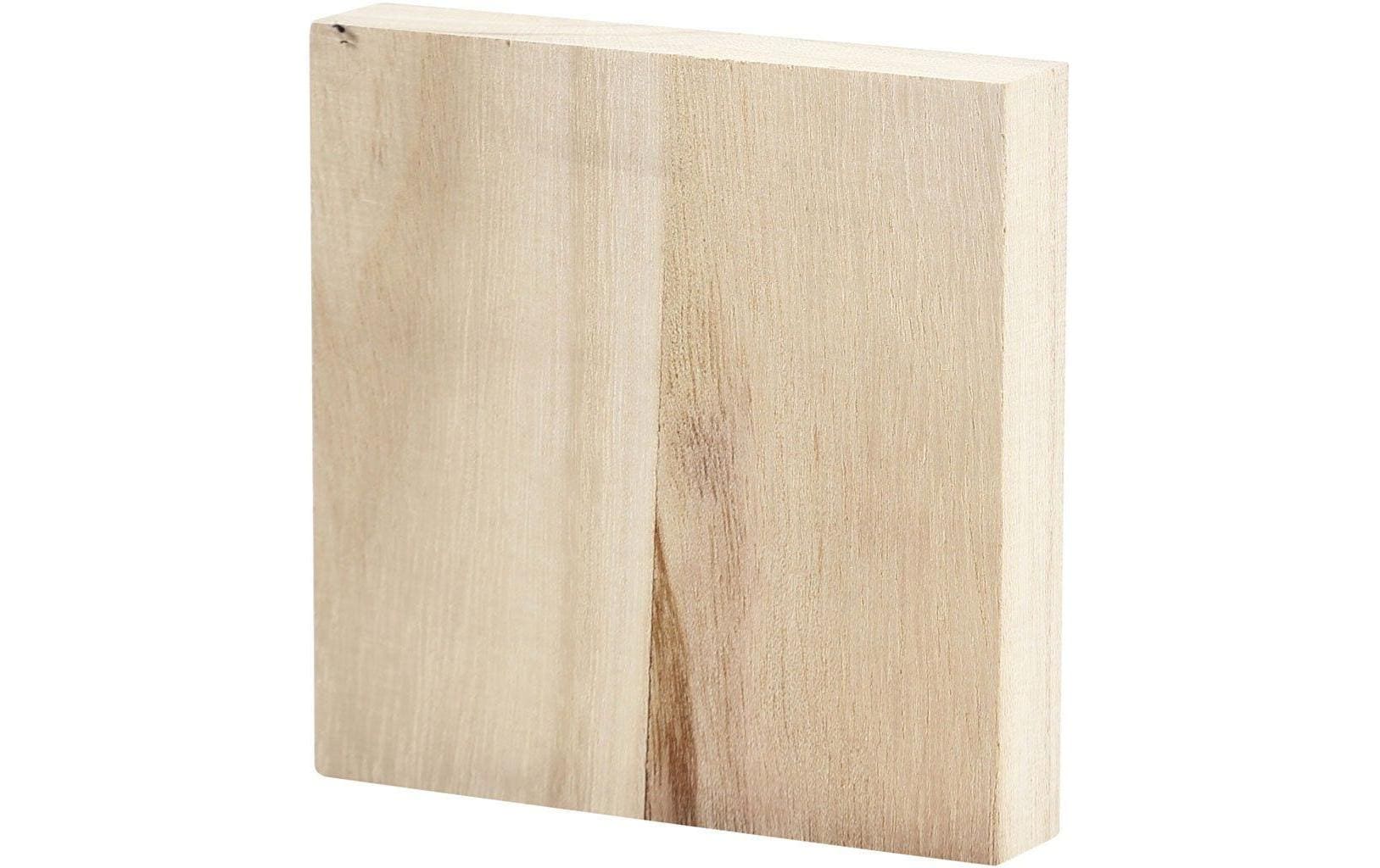 Creativ Company Holzplatte quadratisch 9.6 x 9.6 cm, Stärke: 20 mm