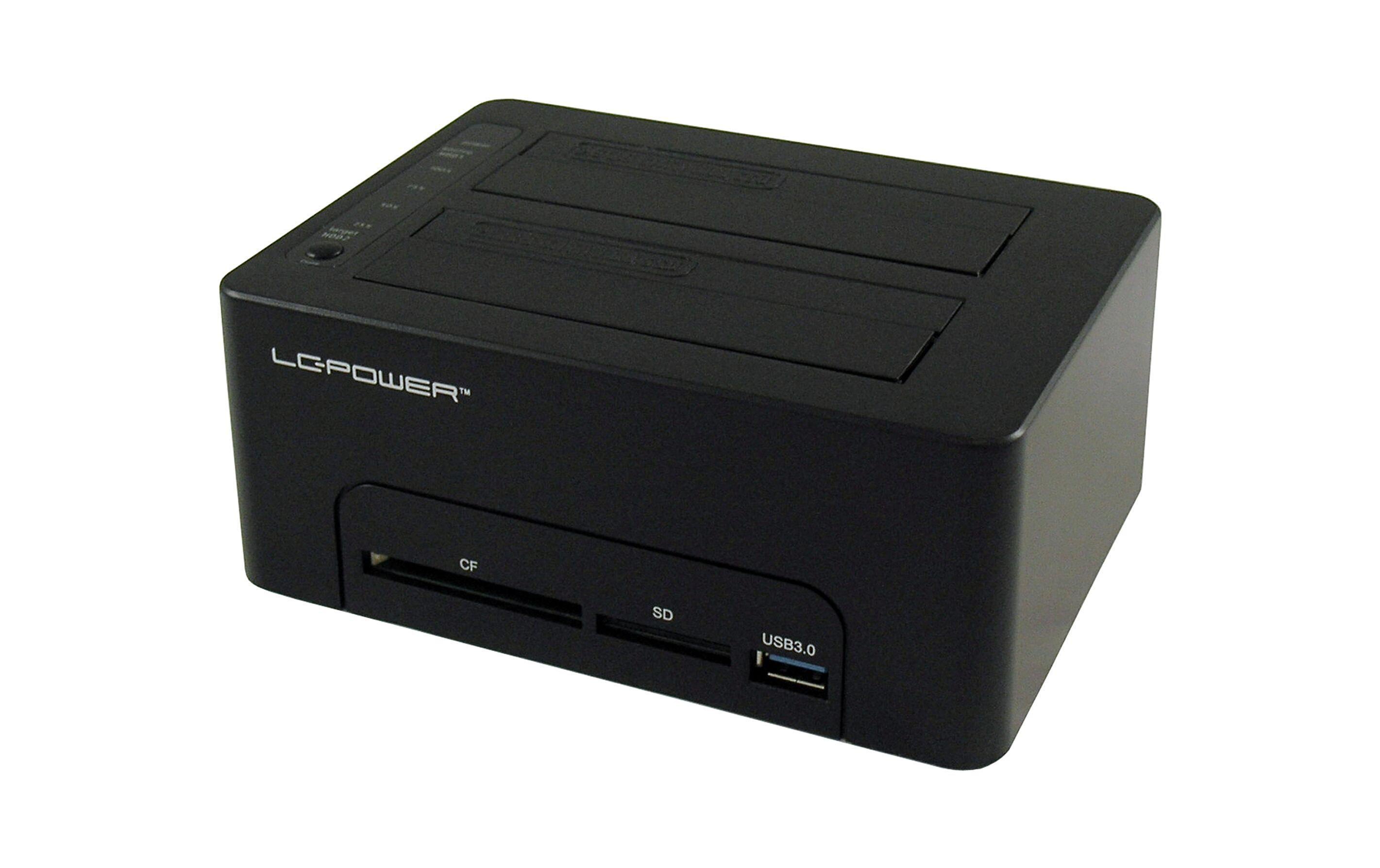 LC-Power LC-DOCK-U3-CR, SATA  HDD Dock. USB 3.0, schwarz, USB-HUB
