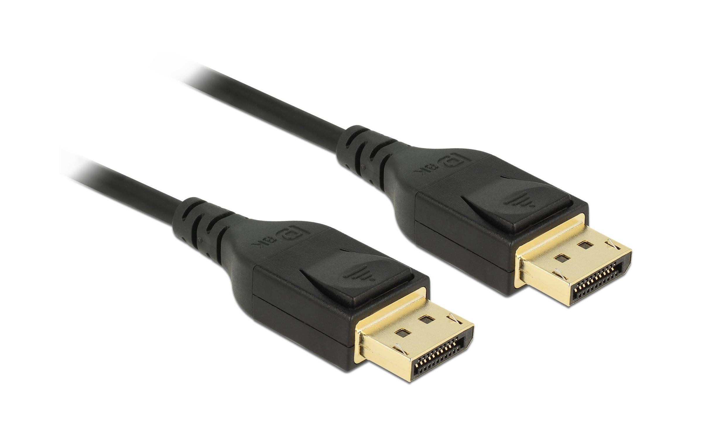 Delock DisplayPort - DisplayPort Kabel, 1m DPv1.4, Schwarz, 7680x4320@60Hz