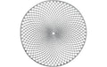 Zeller Present Tischset Mandala rund silber Ø38cm, PVC, 1 Stück