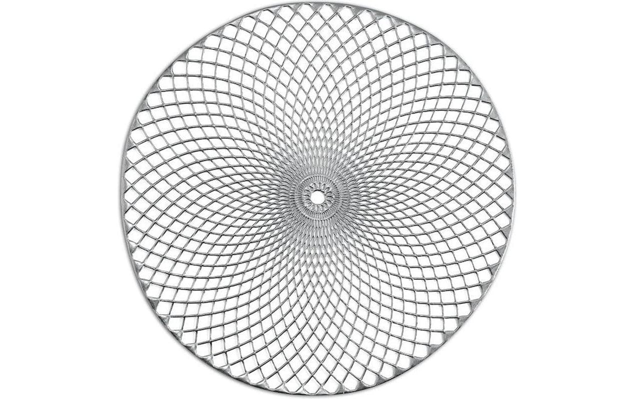 Zeller Present Tischset Mandala rund silber Ø38cm, PVC, 1 Stück