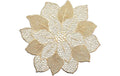 Zeller Present Tischset Flower gold 49x47cm, PVC, 1 Stück