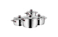 WMF Kochgeschirr-Set 4-teilig Quality One 1 Bratentopf, 3 Fleischtöpfe