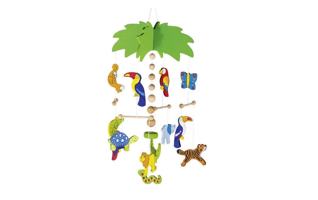 Goki Mobile Palme 22 x 42 cm, Holz, 22 Teile