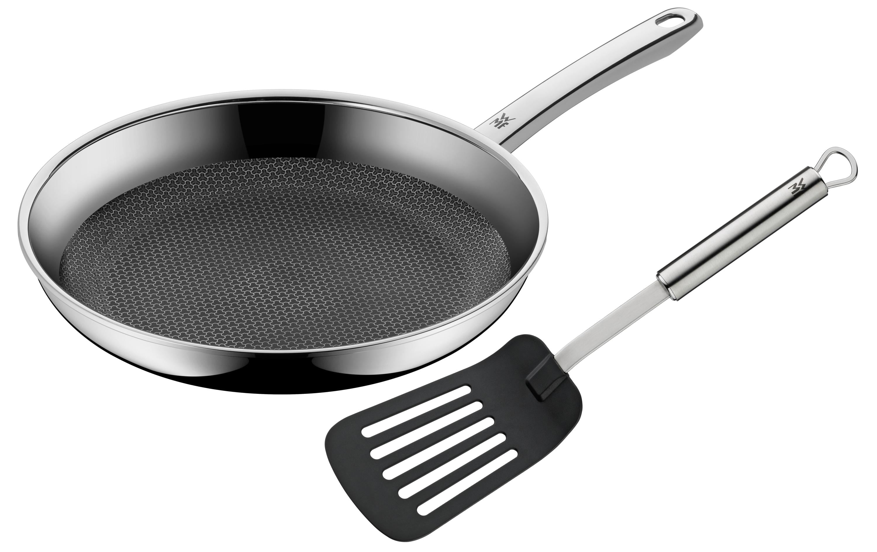 WMF Pfanne Profi Resist 28cm Set Aluminium, für alle Herdarten, mit Wender