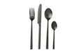 Bitz Besteckset 16-teilig schwarz 16-teilig, black satin finish
