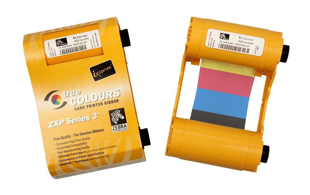 Zebra Farbbandkassette zu ZXP Series 3 YMCKO, Ribbon für 200 Karten