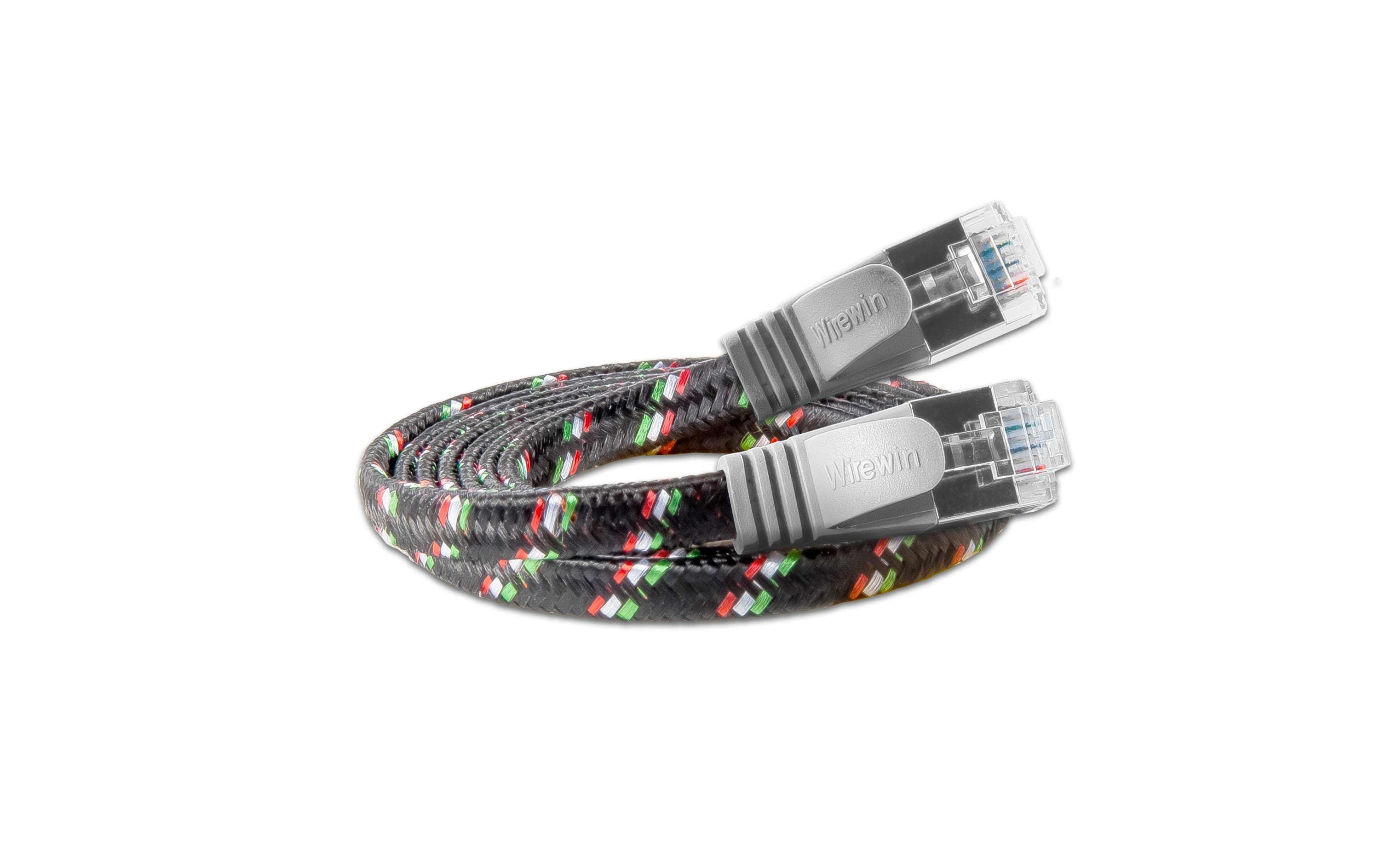 Wirewin Slim Toughkabel: STP, 3m, grau Cat.6, AWG36, Klinkenschutz, Nylonmantel