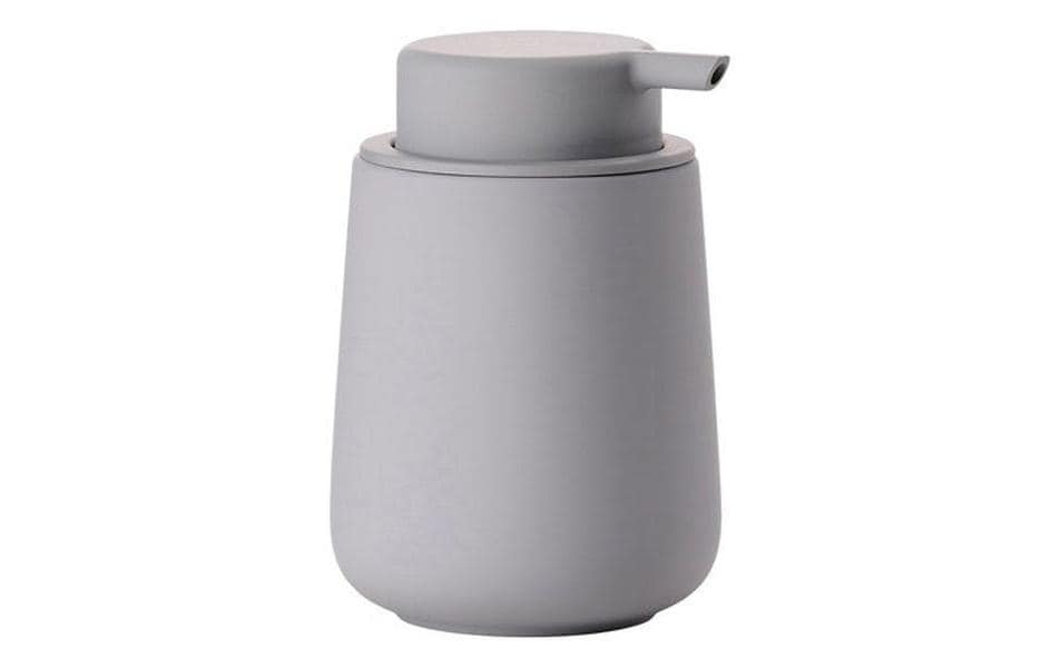 Zone Seifenspender Nova One Silbergrau H:11.5cm D:8cm, Stein, 250ml