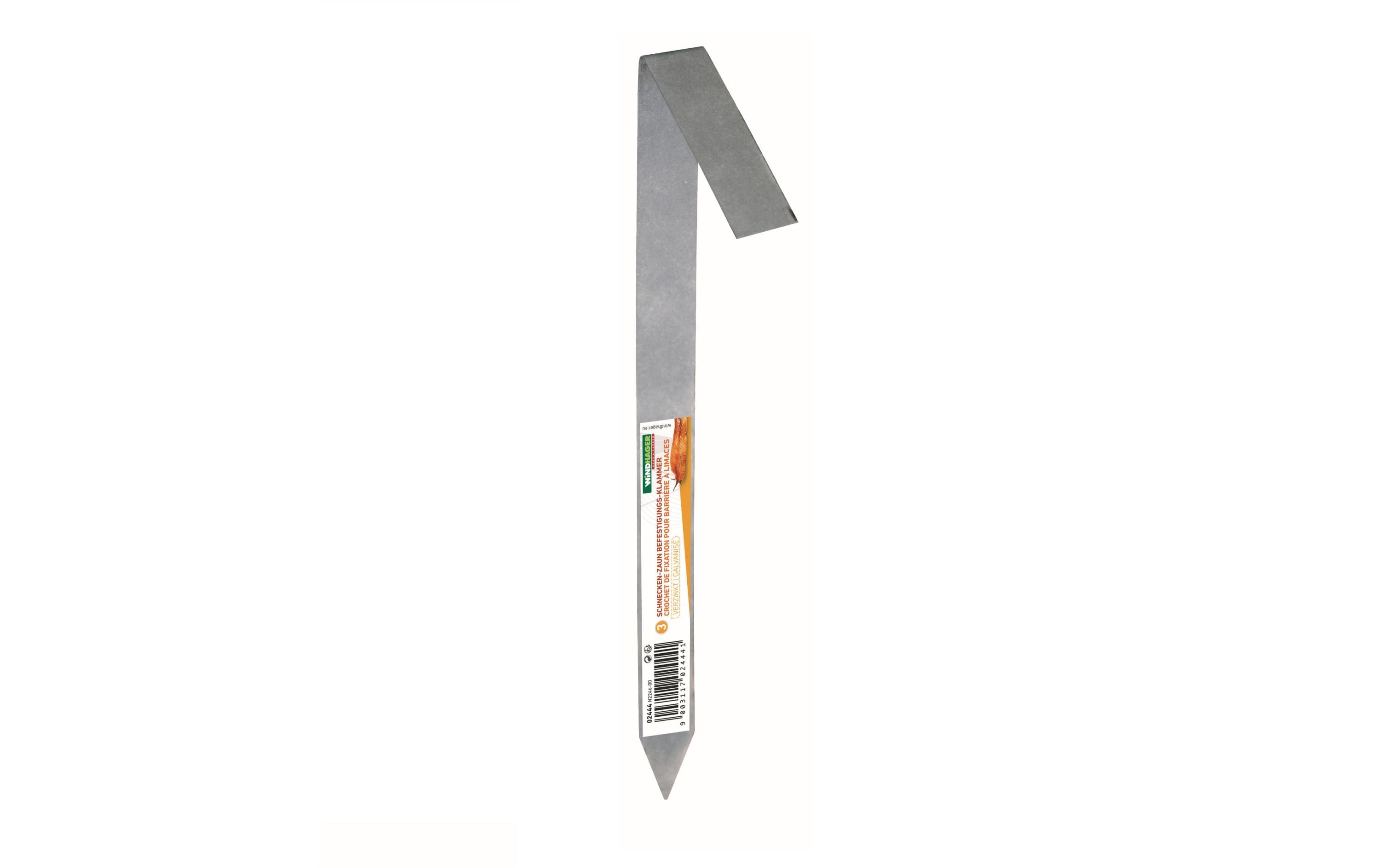 Windhager Schnecken-Zaun Befestigungs-Klammer 45cm