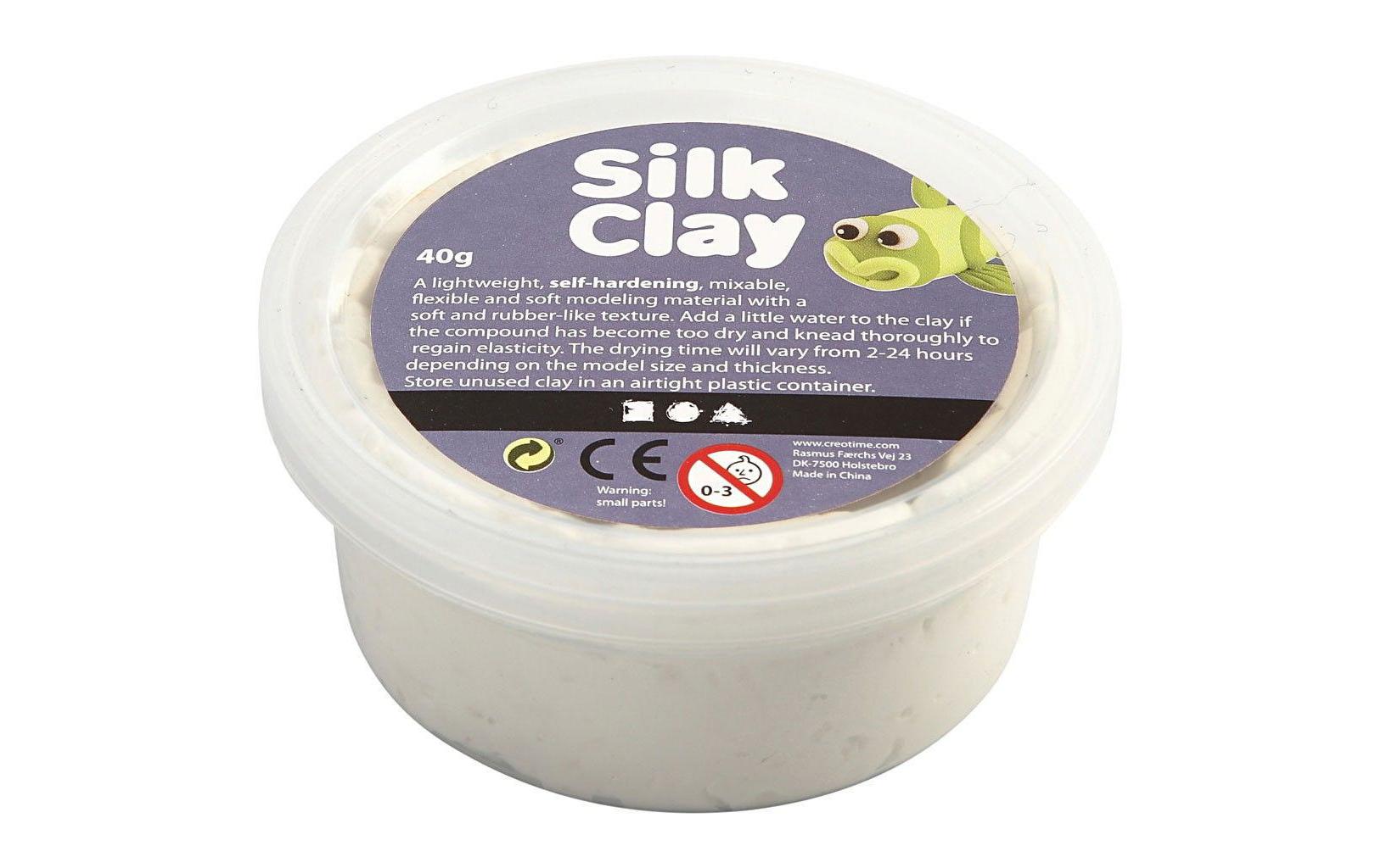 Creativ Company Silk Clay 40g, weiss