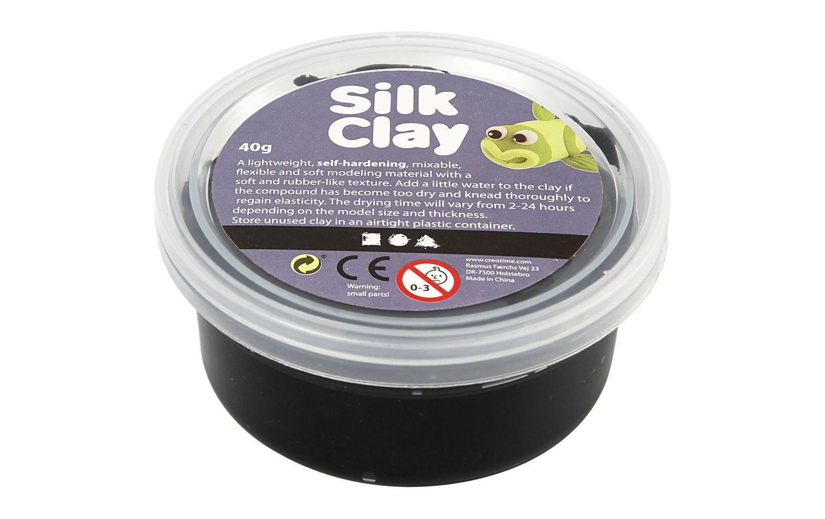 Creativ Company Silk Clay 40g, schwarz