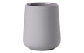 Zone Zahnputzbecher Nova One Silbergrau H:10cm D:8cm, Steingut