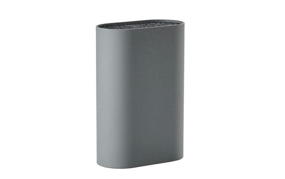 Zone Messerblock Cool Grey Material: PP/TPR, LxWxH: 17x9x24cm