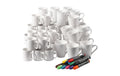 Creativ Company Porzellantassen 48 Tassen, 12 Porzellanmalstifte