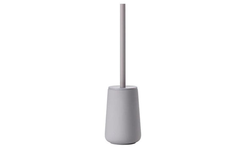 Zone Toilettenbürste Nova One Silbergrau H:37cm D:10.3cm, Steingut